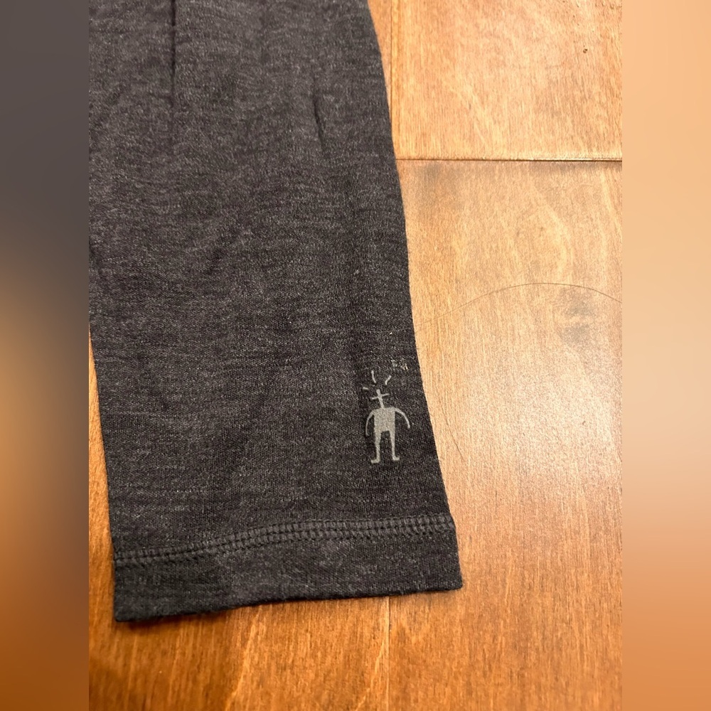 Smartwool Men's charcoal Quarter-Zip Long Sleeve Pullover XL - Picture 4 of 6